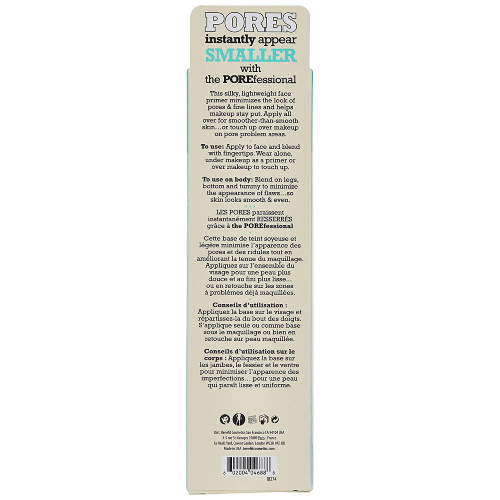 Benefit the POREfessional Pore Minimizing Primer Women Primer 1.5 oz Back