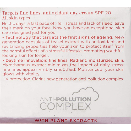 Clarins Multi-Active Day Cream, Broad Spectrum SPF 20 Sunscreen Back