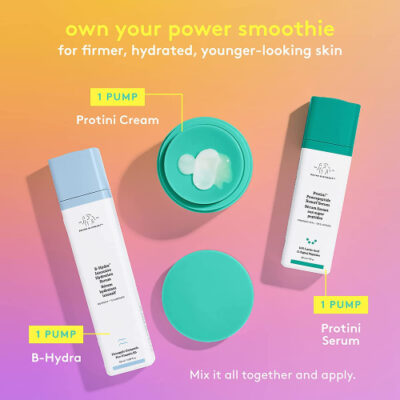 Drunk Elephant Protini Polypeptide Cream Mini. Protein Face Moisturizer with Amino Acids smoothies