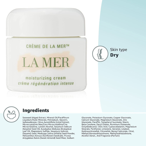 LA MER _ Creme de La Mer, Moisturizing cream 2OZ , white Info